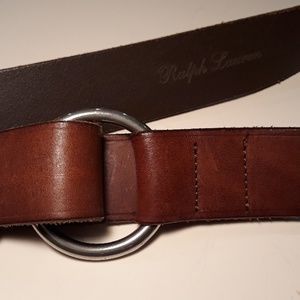 Ralph Lauren (L) o-ring leather belt